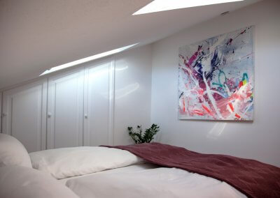 Schlafzimmer Ferienwohnung Fräulein Lisa Füssen