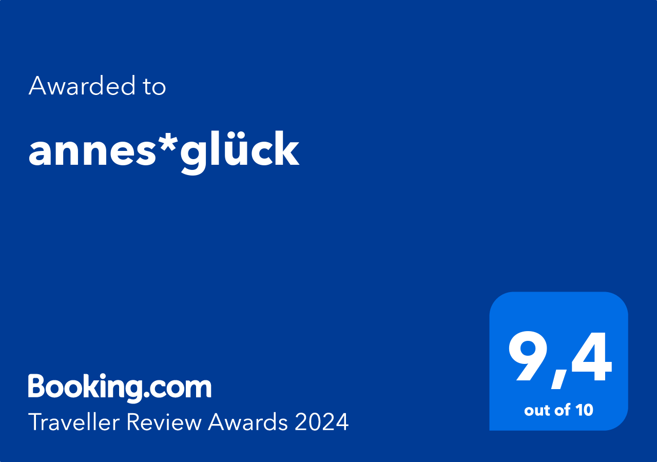 Booking.com Traveller Review Awards 2024, awarded to annes*glück. 9,4 out of 10